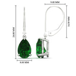 Load image into Gallery viewer, 5-ct-lever-back-pear-shaped-emerald-earrings-for-women-in-white-gold-fdear11236pegemgrangle4-5.00ct-nl-wg-hw.jpg?v=1768545021