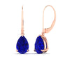 Load image into Gallery viewer, 5-ct-lever-back-pear-shaped-sapphire-earrings-for-women-in-rose-gold-fdear11236pegsablangle1-5.00ct-nl-rg.jpg?v=1768544716