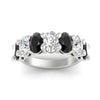 Load image into Gallery viewer, 5-ct-oval-seven-stone-black-diamond-anniversary-band-for-women-in-white-gold-fdwb8008ovblackangle5-5.00ct-nl-wg.jpg