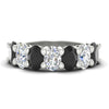 Load image into Gallery viewer, 5-ct-oval-seven-stone-black-diamond-anniversary-band-for-women-in-white-gold-fdwb8008ovblacksleep-5.00ct-nl-wg.jpg