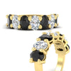 Load image into Gallery viewer, 5-ct-oval-seven-stone-black-diamond-anniversary-band-for-women-in-yellow-gold-fdwb8008ovblackangle3-5.00ct-nl-yg.jpg