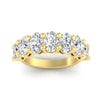 Load image into Gallery viewer, 5-ct-oval-seven-stone-diamond-anniversary-band-for-women-in-yellow-gold-fdwb8008ovangle5-5.00ct-nl-yg.jpg