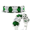 Load image into Gallery viewer, 5-ct-oval-seven-stone-emerald-anniversary-band-for-women-in-white-gold-fdwb8008ovgemgrangle3-5.00ct-nl-wg.jpg