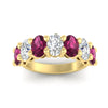 Load image into Gallery viewer, 5 Carat Seven Stone Oval Shaped Women Anniversary Band