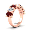 Load image into Gallery viewer, 5-ct-oval-seven-stone-ruby-anniversary-band-for-women-in-rose-gold-fdwb8008ovgrudrangle2-5.00ct-nl-rg-hw.jpg