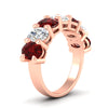 Load image into Gallery viewer, 5-ct-oval-seven-stone-ruby-anniversary-band-for-women-in-rose-gold-fdwb8008ovgrudrangle2-5.00ct-nl-rg.jpg