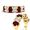 Load image into Gallery viewer, 5-ct-oval-seven-stone-ruby-anniversary-band-for-women-in-yellow-gold-fdwb8008ovgrudrangle3-5.00ct-nl-yg.jpg