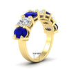 Load image into Gallery viewer, 5 Carat Seven Stone Oval Shaped Women Anniversary Band