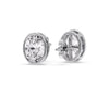 Load image into Gallery viewer, Bezel Stud Earring Oval Diamond
