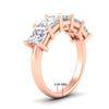 Load image into Gallery viewer, 5-ct-princess-cut-anniversary-ring-in-rose-gold-fdwb8008prangle2-5.00ct-nl-rg-hw.jpg?v=1773654947
