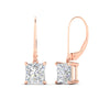 Load image into Gallery viewer, 5-ct-princess-cut-diamond-leverback-dangle-earrings-in-rose-gold-fdear11236prangle1-5.00ct-nl-rg.jpg?v=1765510602