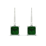 Load image into Gallery viewer, 5-ct-princess-cut-emerald-leverback-dangle-earrings-in-white-gold-fdear11236prgemgrangle2-5.00ct-nl-wg.jpg?v=1765510602
