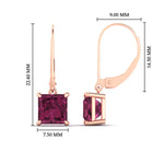 Load image into Gallery viewer, 5-ct-princess-cut-pink-sapphire-leverback-dangle-earrings-in-rose-gold-fdear11236prgsadrpiangle4-5.00ct-nl-rg-hw.jpg?v=1765510602