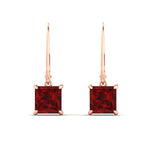 Load image into Gallery viewer, 5-ct-princess-cut-ruby-leverback-dangle-earrings-in-rose-gold-fdear11236prgrudrangle2-5.00ct-nl-rg.jpg?v=1765510603
