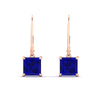 Load image into Gallery viewer, 5-ct-princess-cut-sapphire-leverback-dangle-earrings-in-rose-gold-fdear11236prgsablangle2-5.00ct-nl-rg.jpg?v=1765510602