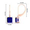 Load image into Gallery viewer, 5-ct-princess-cut-sapphire-leverback-dangle-earrings-in-rose-gold-fdear11236prgsablangle4-5.00ct-nl-rg-hw.jpg?v=1765510602