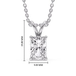 Load image into Gallery viewer, 5-ct-radiant-cut-solitaire-necklace-in-white-gold-FDPD8469RA-5CT-ANGLE1-WG-HW