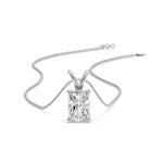 Load image into Gallery viewer, 5-ct-radiant-cut-solitaire-necklace-in-white-gold-FDPD8469RA-5CT-ANGLE4-WG