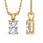 Load image into Gallery viewer, 5-ct-radiant-cut-solitaire-necklace-in-yellow-gold-FDPD8469RA-5CT-ANGLE3-YG