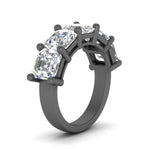 Load image into Gallery viewer, 5-ct.-asscher-cut-five-stone-diamond-ring-in-black-gold-FD8008ASB-5.00CT-NL-BG
