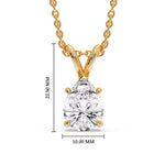 Load image into Gallery viewer, Pear Shaped Solitaire Necklace