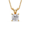 Load image into Gallery viewer, 5-ct.-diamond-princess-cut-solitaire-necklace-in-yellow-gold-FDPD8469PR-5CT-ANGLE1-YG