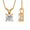 Load image into Gallery viewer, 5-ct.-diamond-princess-cut-solitaire-necklace-in-yellow-gold-FDPD8469PR-5CT-ANGLE3-YG