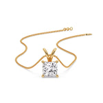 Load image into Gallery viewer, 5-ct.-diamond-princess-cut-solitaire-necklace-in-yellow-gold-FDPD8469PR-5CT-ANGLE4-YG