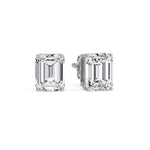 Load image into Gallery viewer, Emerald Cut Diamond Stud Earrings