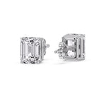Load image into Gallery viewer, Emerald Cut Diamond Stud Earrings