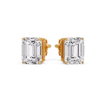 Load image into Gallery viewer, Emerald Cut Diamond Stud Earrings