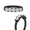 Load image into Gallery viewer, 5-stone-asscher-cut-1.50-carat-diamond-wedding-band-in-black-gold-fdwb8008asangle3-1.50ct-nl-bg.jpg?v=1773744975