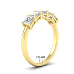 Load image into Gallery viewer, 5-stone-asscher-cut-1.50-carat-diamond-wedding-band-in-yellow-gold-fdwb8008asangle2-1.50ct-nl-yg-hw.jpg?v=1773744975