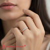 Load image into Gallery viewer, 5-stone-basket-prong-round-cut-anniversary-band-rose-gold-fdwb8008ro5-0.50-ct-model