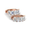 Load image into Gallery viewer, 5-stone-emerald-cut-hoop-earrings-in-rose-gold-fdear11542em-nl-rg.jpg?v=1764910295