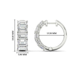 Load image into Gallery viewer, 5-stone-emerald-cut-hoop-earrings-in-white-gold-fdear11542emangle2-nl-wg-hw.jpg?v=1764910295