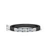 Load image into Gallery viewer, 5-stone-emerald-cut-mini-stacking-wedding-ring-in-black-gold-FD8126EMB-0.50CT-NL-BG-HW