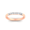 Load image into Gallery viewer, 5-stone-emerald-cut-mini-stacking-wedding-ring-in-rose-gold-FD8126EMBANGLE5-0.50CT-NL-RG