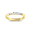 Load image into Gallery viewer, 5-stone-emerald-cut-mini-stacking-wedding-ring-in-yellow-gold-FD8126EMBANGLE5-0.50CT-NL-YG