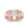 Load image into Gallery viewer, 5-stone-flush-set-diamond-wedding-band-for-men-in-14k-rose-gold-fdm120146pr-nl-rg
