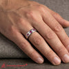 Load image into Gallery viewer, Flat Flush Set Mens Wedding Band