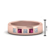 Load image into Gallery viewer, Flat Flush Set Mens Wedding Band