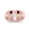 Load image into Gallery viewer, Flat Flush Set Mens Wedding Band