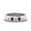 Load image into Gallery viewer, Flat Flush Set Mens Wedding Band