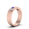Load image into Gallery viewer, Flat Flush Set Mens Wedding Band