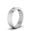 Load image into Gallery viewer, Flat Flush Set Mens Wedding Band