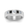 Load image into Gallery viewer, Flat Flush Set Mens Wedding Band