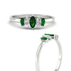 Load image into Gallery viewer, 5-stone-marquise-emerald-half-carat-women-wedding-band-in-white-gold-fdwb8008mqgemgrangle3-0.50ct-nl-wg.jpg