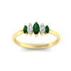 Load image into Gallery viewer, 5-stone-marquise-emerald-half-carat-women-wedding-band-in-yellow-gold-fdwb8008mqgemgrangle5-0.50ct-nl-yg.jpg