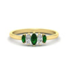 Load image into Gallery viewer, 5-stone-marquise-emerald-half-carat-women-wedding-band-in-yellow-gold-fdwb8008mqgemgrsleep-0.50ct-nl-yg.jpg